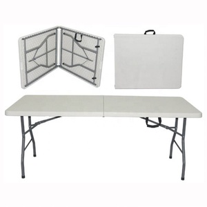 Heavy-Duty <strong>Plastic</strong> Folding Work <strong>Table</strong> with Integrated Power Strip Professional <strong>Plastic</strong> Outdoor <strong>Table</strong> <strong>and</strong> <strong>Chair</strong> - Product Image 6