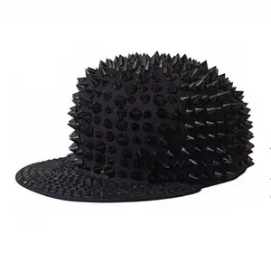 Chapeau de noël en plastique, avec boucle en plastique, solide, noir, décoration, rivet complet, style péruvien