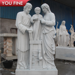 Statue <span class=keywords><strong>de</strong></span> la Sainte Famille en marbre sculpté à la main, YOUFINE, <span class=keywords><strong>église</strong></span>s catholiques orthodoxes, objets religieux - Product Image 3