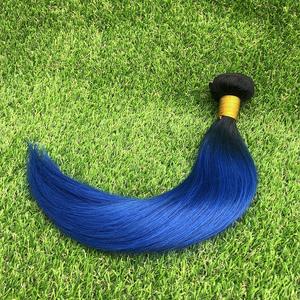 Aliexpress สองโทนสี Ombre <span class=keywords><strong>Loreal</strong></span> <span class=keywords><strong>Hair</strong></span> Color 1B/ส่วนต่อผมสีฟ้า - Product Image 3