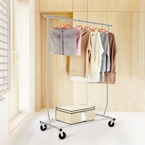 Vêtement Résistant de Support de Roulement Réglable Commerciale tissu porte-vêtement En Acier Extensible Cintre Rack - Product Image 2