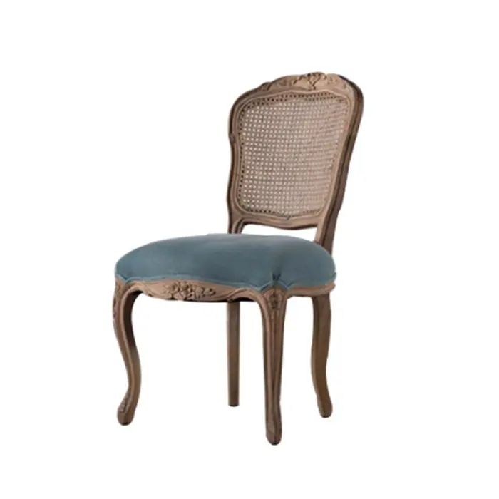JiuWei – chaise de salle à manger française en bois de chêne, ensemble de chaises de salle à manger de style européen rustique