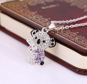 Venta al por mayor de moda de aleación de zinc de diamantes de imitación Chapado en plata koala COLLAR COLGANTE de muñeca - Product Image 2
