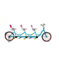 Bicicleta Surrey para 3 Personas con 3 Asientos, Gran Oferta para Alquiler/Venta al por Mayor para Turismo/Tándem de 3 Asientos