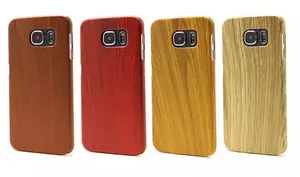 Lujo delgado Ultra fino grano de madera cubierta de la caja PC para el iPhone, cubierta de madera Case para Samsung Note5
