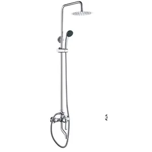 High Quality Rain Head Mixer Brass Shower Faucet Set for Bathroom CE Chrome Contemporary Hotel Polished Traditional OEM,ODM