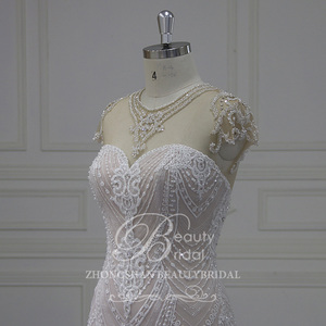 Vestido de Novia <span class=keywords><strong>Civil</strong></span> con Lazo y Pedrería, Vestido de Novia Estilo Sirena - Product Image 5
