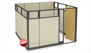 Hiện Đại Duy nhất văn phòng tủ với cửa bền MDF Ergonomic khung nhôm dễ dàng lắp ráp cao phân vùng tường bởi nhà sản xuất - Product Image 4