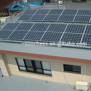 Sistema de painéis solares no telhado SUNCHEES 5KW 6kw; preço do sistema solar da grade 10kw 10kva