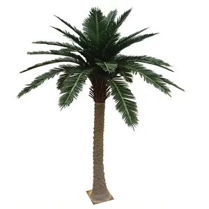 Totaal 600 Cm Hoogte Kunstmatige Barhi Datum Palmboom, kunstmatige Midden-oosten Datum Palm Voor Indoor & Outdoor Decoratie.