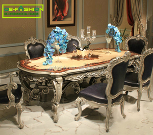 Mesa de comedor de diseño clásico y <span class=keywords><strong>popular</strong></span>, material de madera maciza del fabricante de OE-FASHION, y sillas, muebles de madera de abedul - Product Image 1