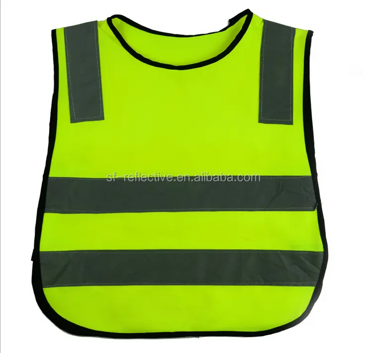 En1150 bambino su misura viola hi vis netto del motociclo di protezione di sicurezza riflettente gilet moto arancione lavoro della camicia della maglia