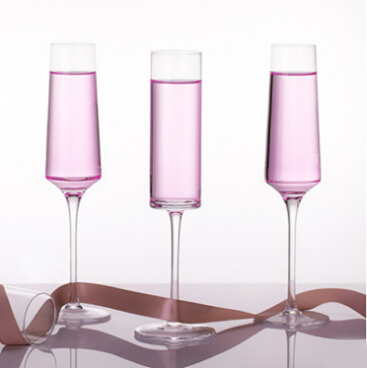 170ml/200ml Customized Logo Wedding Crystal Glow Champagne Wine Glass Set