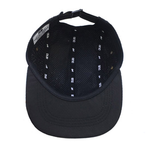 Dokuma etiketli moda özel naylon siyah kısa fatura 5 Panel kapağı - Product Image 5