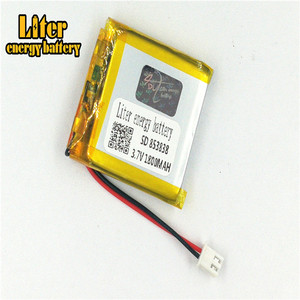 Plug 2.5-2 P 3.7 V 853838 1800 mah high quality Li-ion Rechargeable Lithium polymer battery voltage Li- po li-polymère battery - Product Image 1