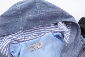 2018 del commercio all'ingrosso kdis ragazzi giacca cappuccio per 2-7 anni di età i bambini abbigliamento semplice cappotto - Product Image 3