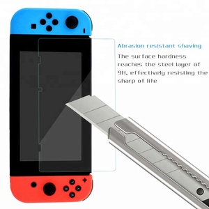 Lot de 2 films de <span class=keywords><strong>protection</strong></span> d'écran en verre trempé 9H 2.5D pour <span class=keywords><strong>Nintendo</strong></span> <span class=keywords><strong>Switch</strong></span> modèle 2017, film protecteur, accessoires NS - Product Image 2