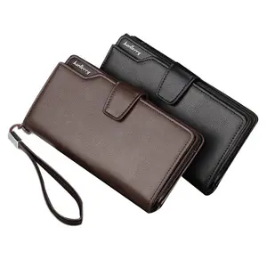 <span class=keywords><strong>Portafoglio</strong></span> Clutch da <span class=keywords><strong>Uomo</strong></span> in Pelle PU con Funzione Impermeabile, Fodera in Poliestere, Chiusura Lunga Aperta per Cellulare - Product Image 1