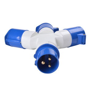 Industrial Multi-funcional 3 <span class=keywords><strong>Pin</strong></span> 16A 220V 2P + E 1 enchufe 3 conector impermeable a prueba de polvo 3-hembra enchufe Industrial - Product Image 1
