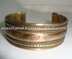 Puño de latón con cobre antiguo - Product Image 2