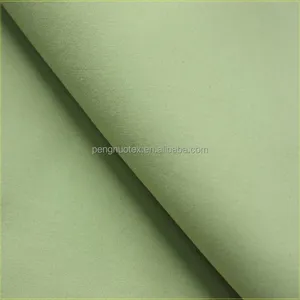 100% polyester microfiber peachskin poly geborsteld stof pa coating perzik twill skin voor uniform strand broek stof