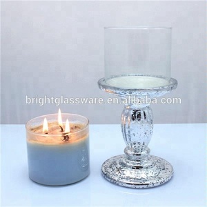 Hurricance soplado grande sostenedor de vela de cristal con <span class=keywords><strong>velas</strong></span> perfumadas - Product Image 2