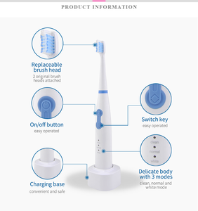 PRITECH personalizado 3 modos de función de vibración ultrasónica tecnología <span class=keywords><strong>Sonic</strong></span> cepillo de dientes <span class=keywords><strong>el</strong></span>éctrico - Product Image 6