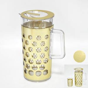 Bouteille d'eau en acrylique décorative noire pour restaurant - Product Image 6