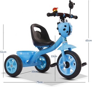 Cheap 3 Wheel Kids <strong>Trike</strong>/Metal Baby <strong>Stroller</strong> Tricycle/Simple Baby Tricycle - Product Image 2