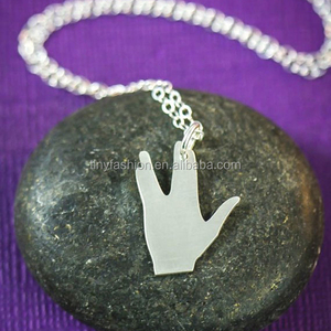 Capitaine Kirk Cadeau Trekkie Bijoux Vivre Longtemps et Prosper Star Trek Collier argent collier de mode - Product Image 1