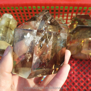 Cristal citrine naturel, 10 pièces, quartz, points cassés, baguettes en cristal à six côtés - Product Image 3