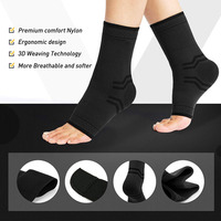 Manchon de protection de la cheville pour le sport, attelle de compression pour la cheville, chaussettes de soutien de la cheville, supports de cheville