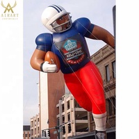 Jugador de rugby inflable, jugador de fútbol inflable, personaje inflable