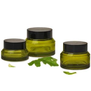 15G 30G 50G Màu Xanh Lá Cây Thủy Tinh Rỗng Mỹ Phẩm Lọ Có Nắp Đậy 50Ml Nhỏ Thủy Tinh Trang Điểm <span class=keywords><strong>Container</strong></span> Chai Thủy Tinh - Product Image 1