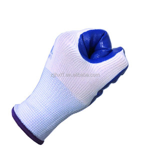 Top quality well designed Vogue blue Safety waterproof nitrile working gloves - Product Image 2