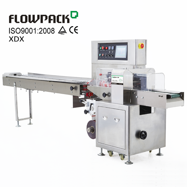 Упаковочная машина для шоколадных кремов и конфет с горизонтальным потоком