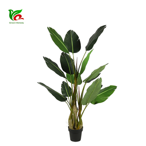 ต้นไม้เทียมกระถางต้นไม้พลาสติกสีเขียว,สไตล์นอร์ดิก - Product Image 1