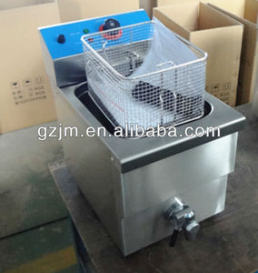 de un solo tanque de aceite baratos único 12 litro tapa de la mesa freidora para la comida rápida de la máquina - Product Image 1