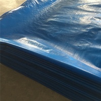 Bâche en polyéthylène haute densité imperméable bleue pour aquarium, bassin d'eau, réservoir