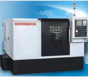 Japan cnc lathe machine 4-axis with Taiwan turrets