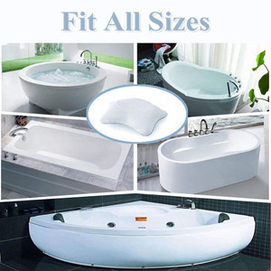 Coussin de bain antidérapant pour la <span class=keywords><strong>baignoire</strong></span> Spa E120, oreiller de bain à 6 ventouses, confortable, <span class=keywords><strong>repose</strong></span>-tête, soutien des épaules et du dos, nouveau - Product Image 5