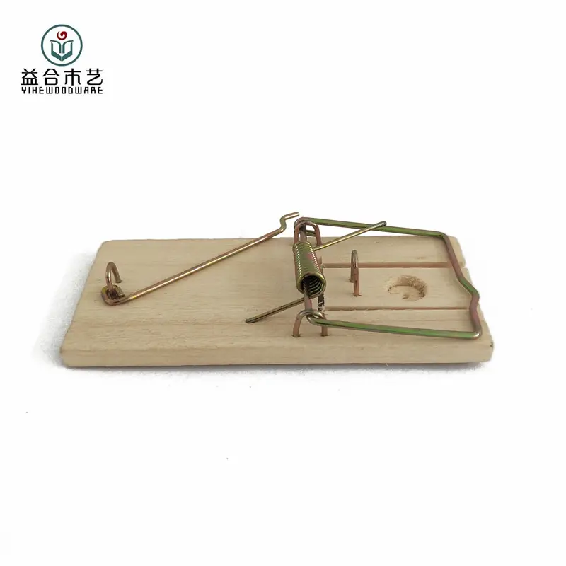 Wholesale Customized Poplar Wooden Mouse Trap Wood Pedal Rat Trap