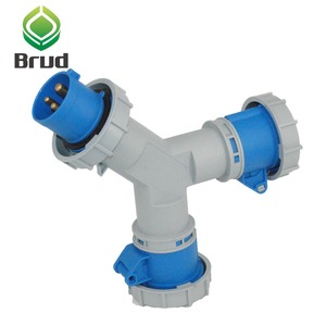 Adaptateur de prise multiple de haute qualité 16A 230V 2 voies, industriel, classé IP67, avec prise à 3 broches, 1 entrée 2 sorties - Product Image 3