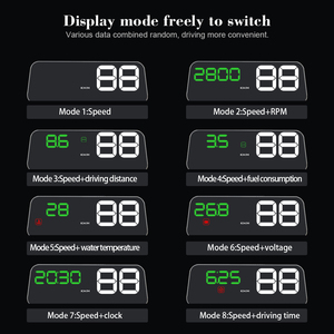 <span class=keywords><strong>Mini</strong></span> projecteur HUD OBD2, écran tête <span class=keywords><strong>haute</strong></span> pour aide à la conduite, <span class=keywords><strong>affichage</strong></span> de la vitesse, consommation de carburant - Product Image 3
