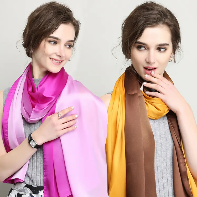 China Großhandel Bangkok Silk Schals Blau Silk Schal Malerei Seide Top