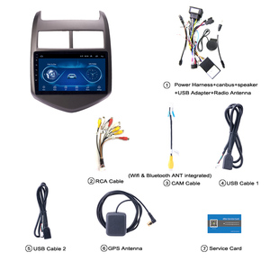 Reproductor de DVD para <span class=keywords><strong>Coche</strong></span> de 9 Pulgadas Android 14 con Radio, Video, Audio, Estéreo y Sistema de Navegación GPS para Chevrolet Aveo/<span class=keywords><strong>Sonic</strong></span> 2011-2013 - Product Image 5