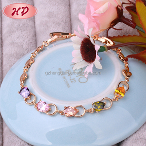 批发迪拜服装女装珠宝 18k 镀金进口手镯中国 - Product Image 6
