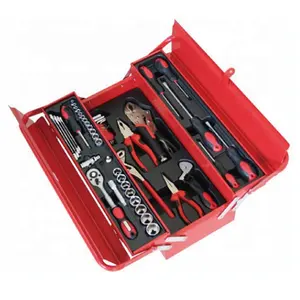 48pcs Home repairing tool box,us general tool box,metal tool box