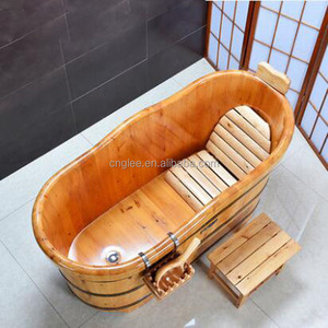 Bañeras de Madera para Una Persona con Tapa, Diseño Ovalado - Product Image 4