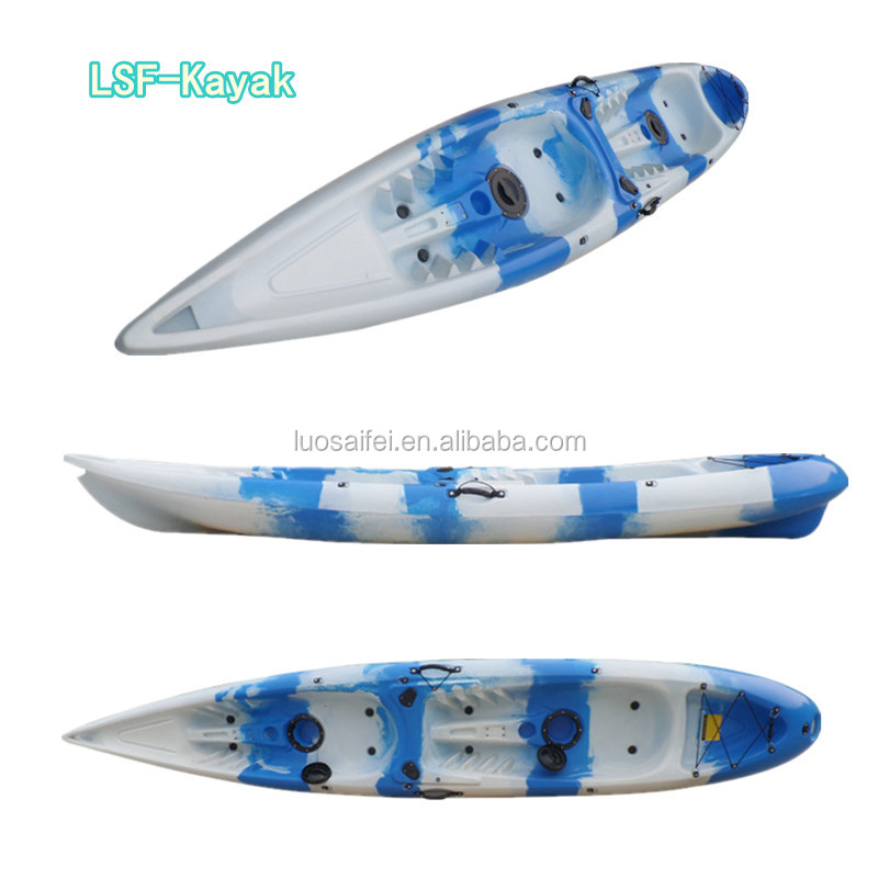 2018 Chine OEM gros double mer kayak avec paddle et 2 sièges